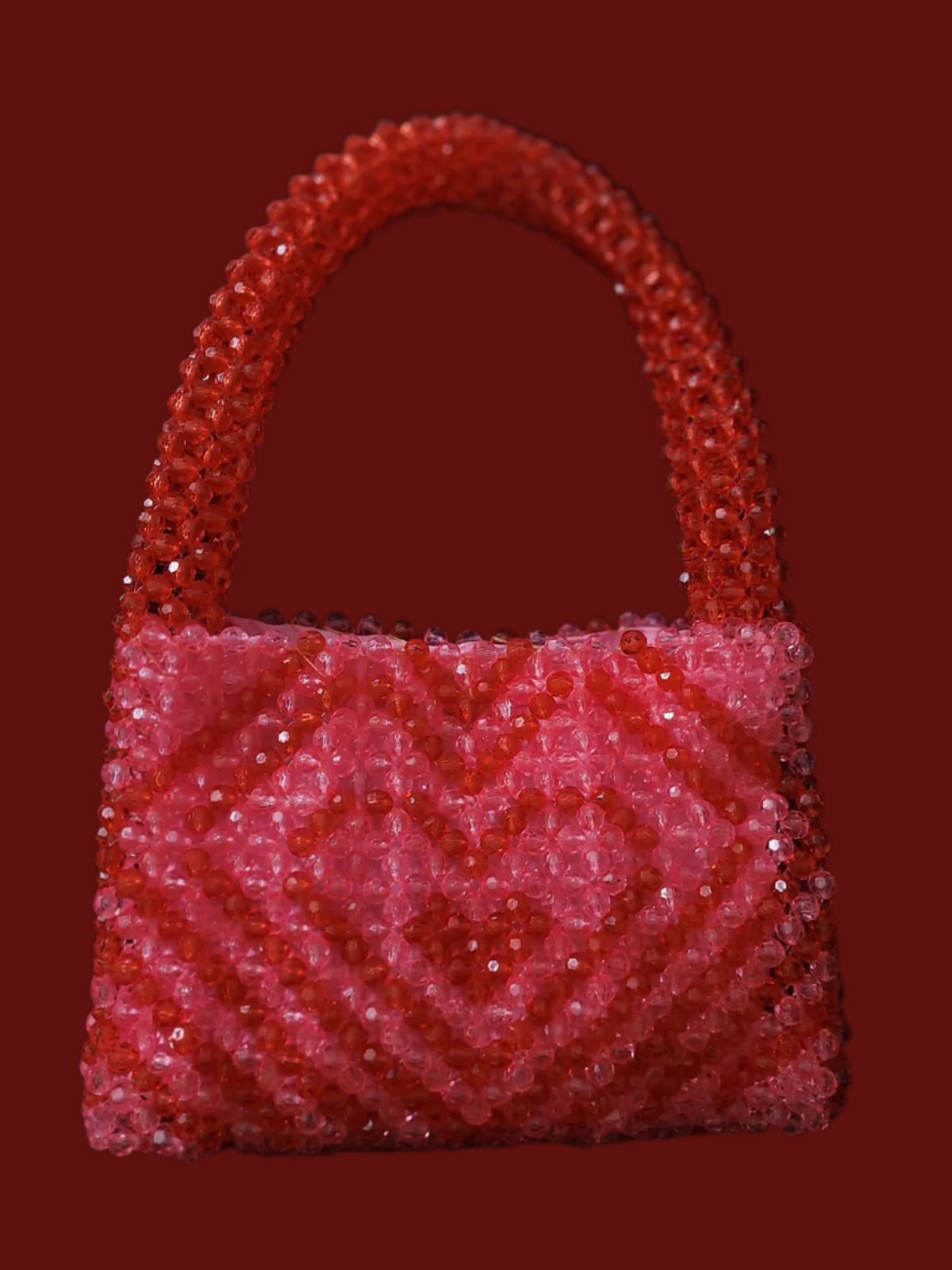 HEART-BEADED BAG