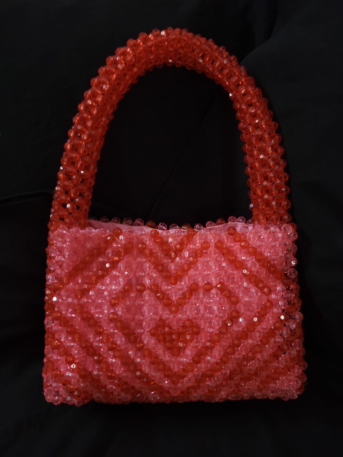 HEART-BEADED BAG